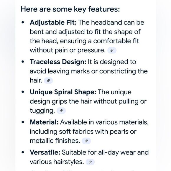 Hair Halo metal black headband invisibobble sequins - Picture 3 of 3